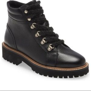 Paul Green Jojo black combat lace up boots size 7.5 NEW